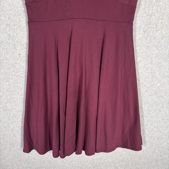 Altard State Dress Medium Burgundy Scalloped Pleated Academia Preppy Twee Career - Picture 3 of 12